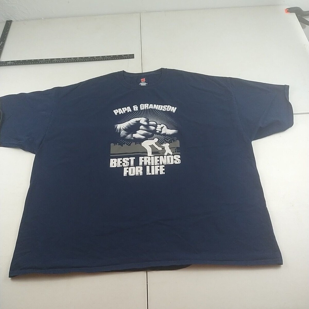 Grandpa T Shirt Men 5XL Navy Short Sleeve Stretch Love Comfort Casual